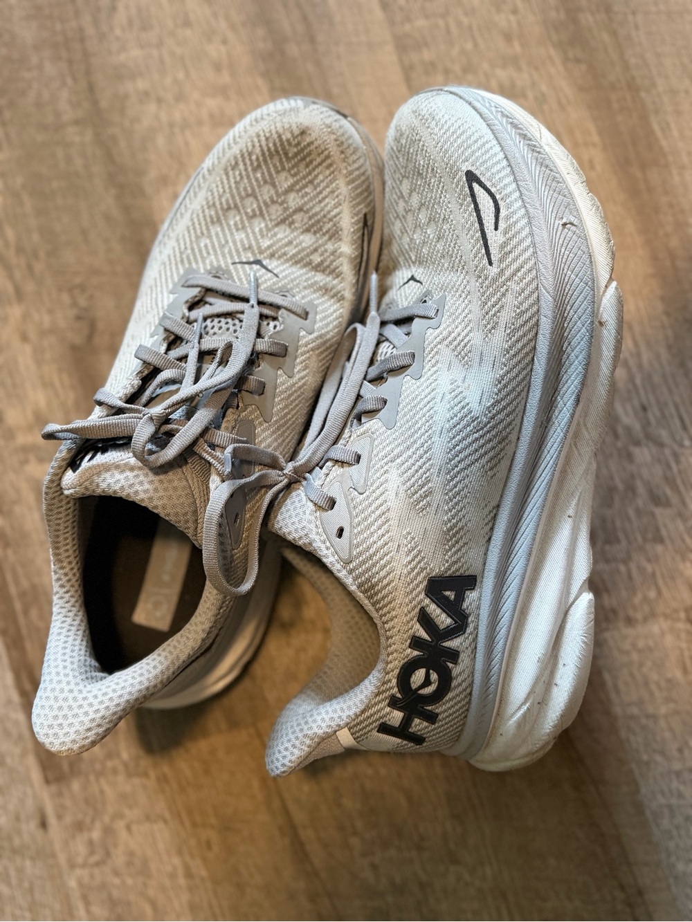 Hoka Men’s Running Shoes — Light Gray